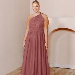 Revelry Brooklyn Chiffon Dress -  Rosewood